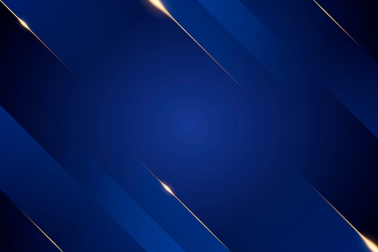 Vetor grátis fundo azul e dourado de luxo