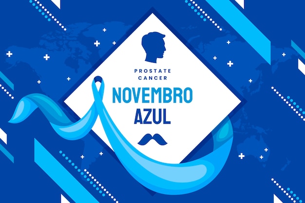 Vetor grátis fundo azul liso de novembro