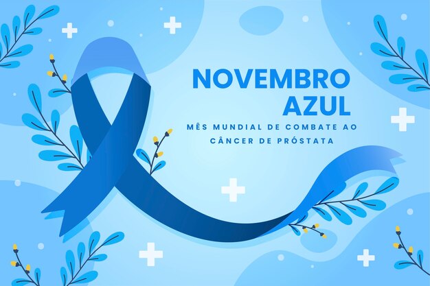 Vetor grátis fundo azul liso de novembro