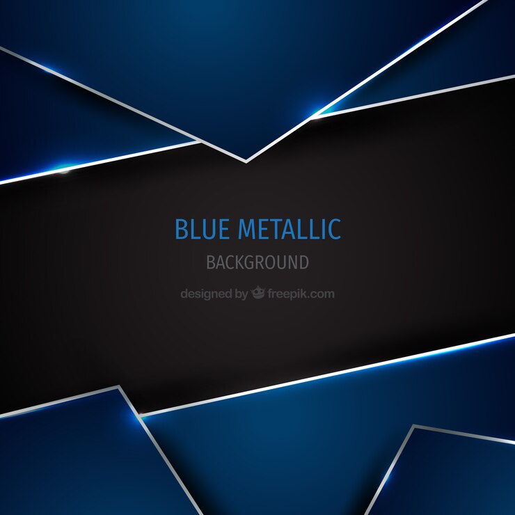 Vetor grátis fundo azul metálico