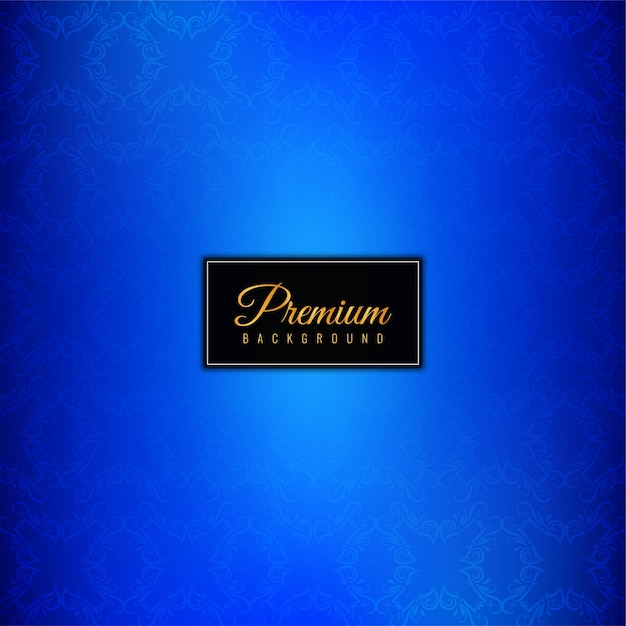 Fundo azul premium de luxo decorativo