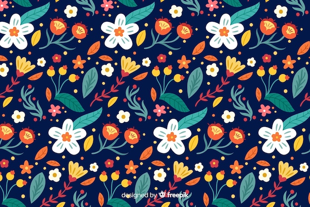 Vetor grátis fundo bonito design floral