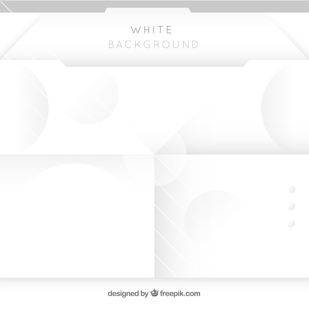 Vetor grátis fundo branco com variedade de formas