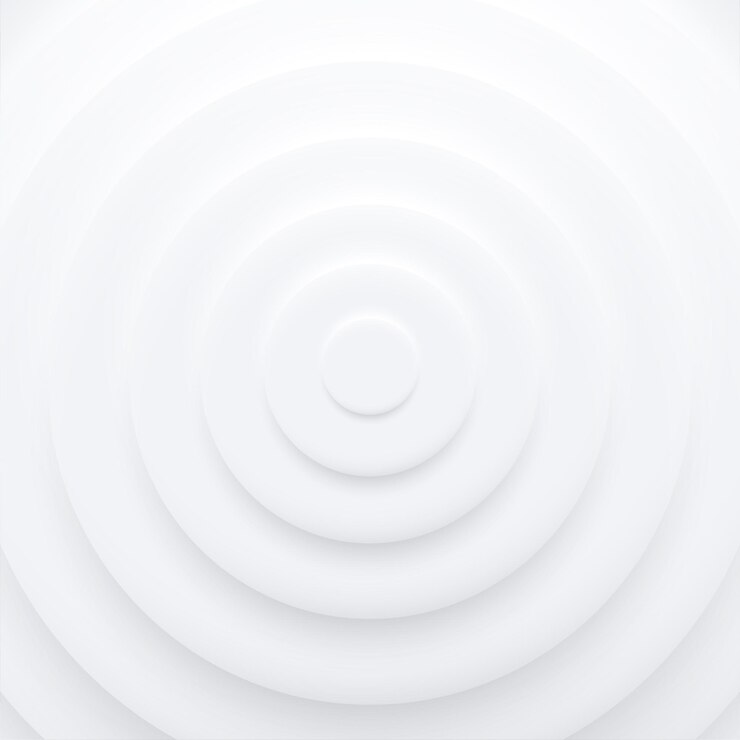 Vetor grátis fundo branco de estilo neumorfismo com estilo de círculo ondulado