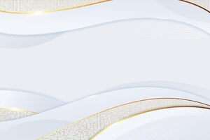 Vetor grátis fundo branco gradiente com texturas douradas