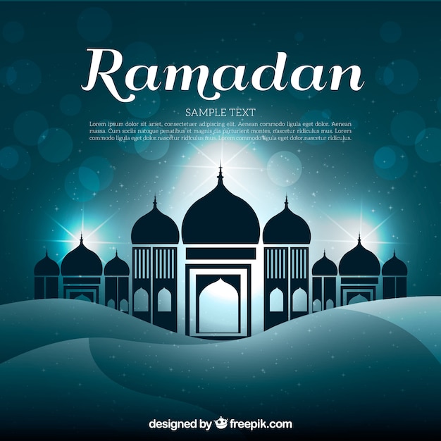Fundo brilhante do Ramadã