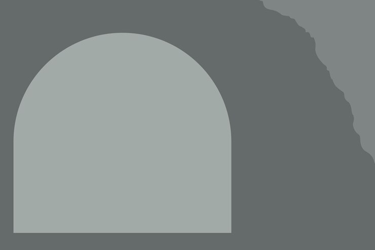 Vetor grátis fundo cinza com moldura em arco