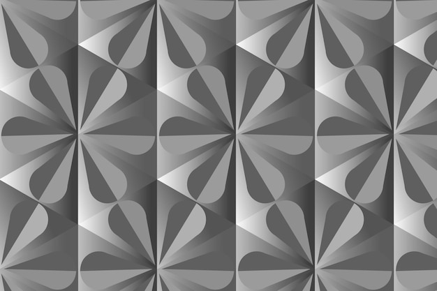 Vetor grátis fundo cinza simples com padrão geométrico 3d