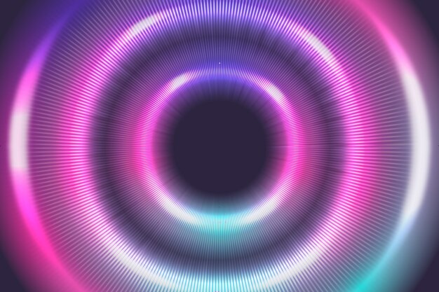 Fundo circular de design moderno