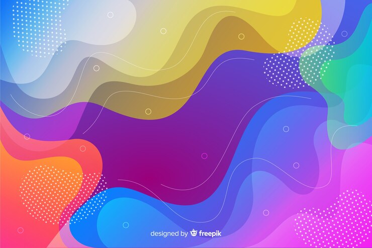 Vetor grátis fundo colorido abstrato formas fluidas