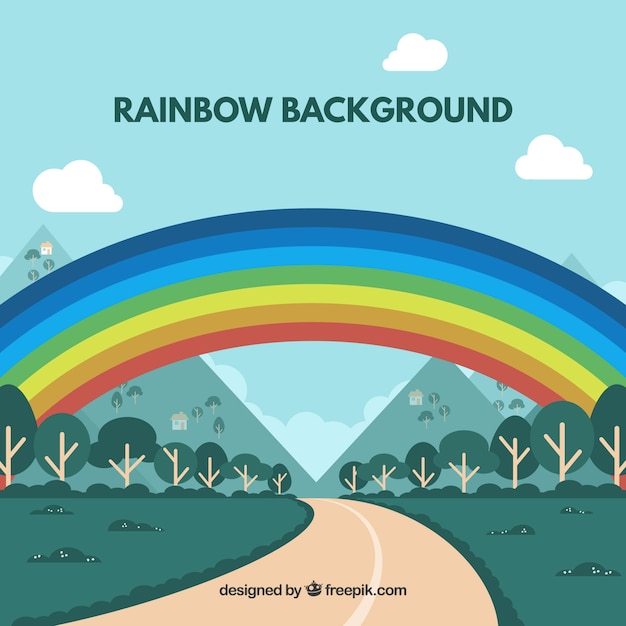 Vetor grátis fundo colorido arco-íris