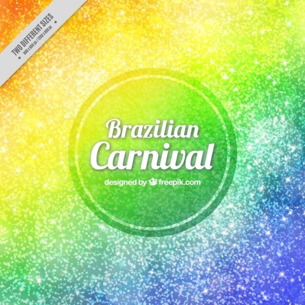 Vetor grátis fundo colorido brilhante do carnaval brasileiro