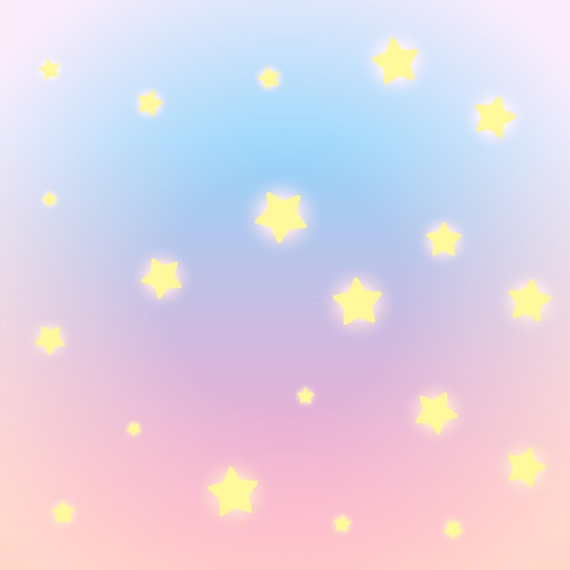 Fundo colorido com estrelas brilhantes