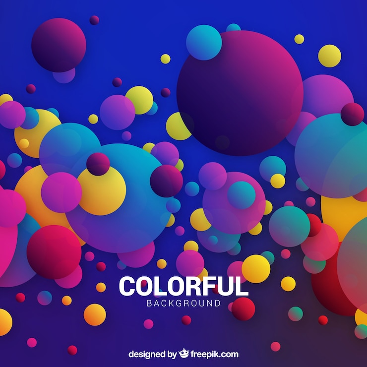 Vetor grátis fundo colorido com formas arredondadas