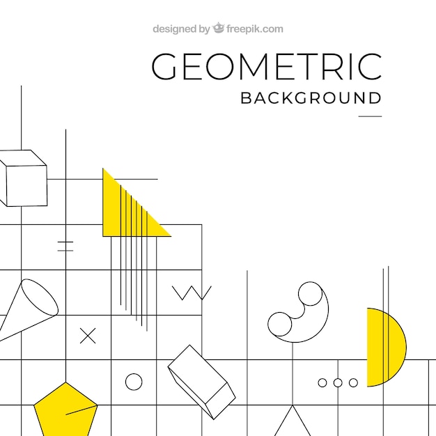 Vetor grátis fundo colorido com formas geométricas