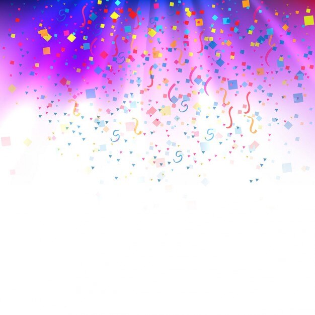 Vetor grátis fundo colorido confetti