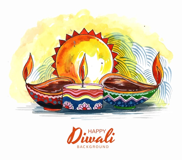 Fundo colorido da feliz celebração do festival de diwali