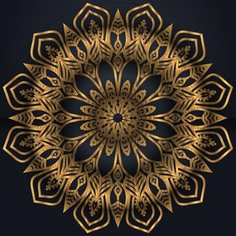 Fundo colorido de design de mandala ornamental islâmica de luxo