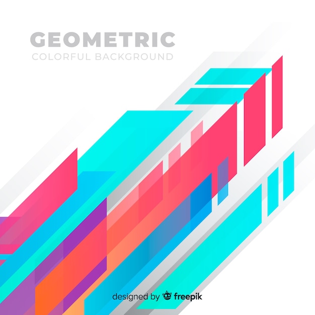 Fundo colorido geométrico