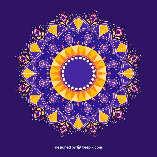 Fundo colorido mandala