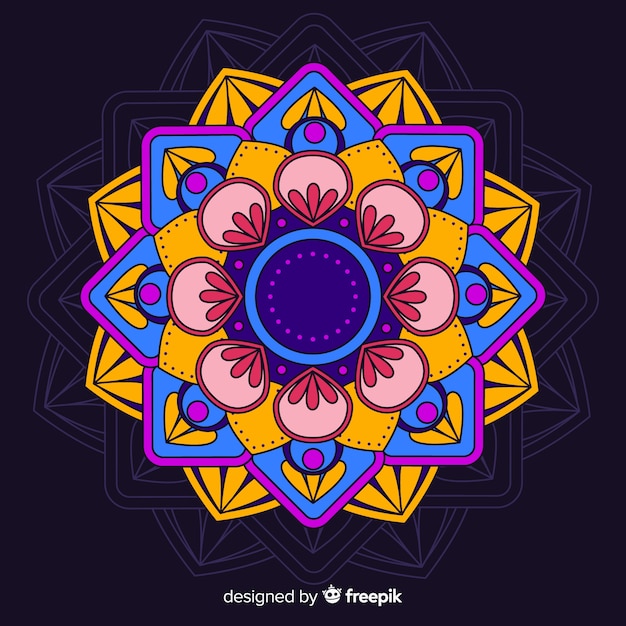 Fundo colorido mandala