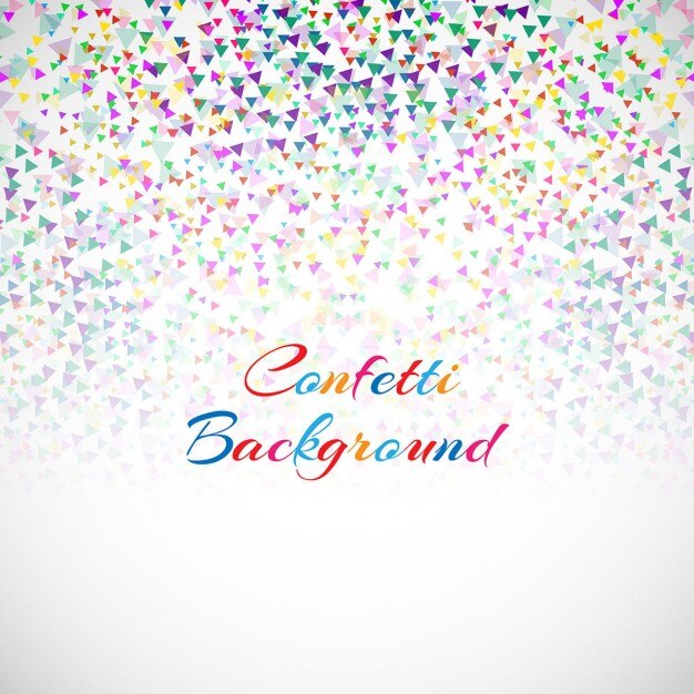 Vetor grátis fundo colorido moderno confetti
