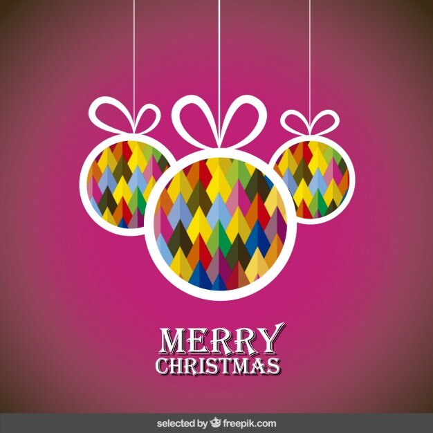 Vetor grátis fundo com as decorações de natal