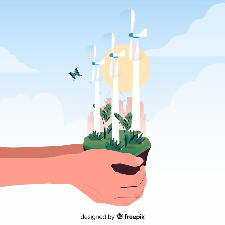 Vetor grátis fundo com ecologia e conceito de reciclagem