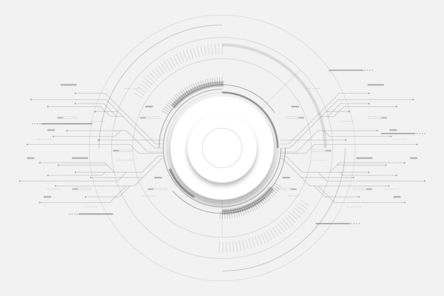Vetor grátis fundo com tecnologia branca