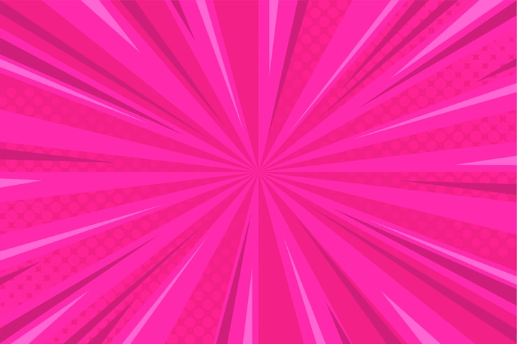 Vetor grátis fundo cômico-de-rosa com meio-tom