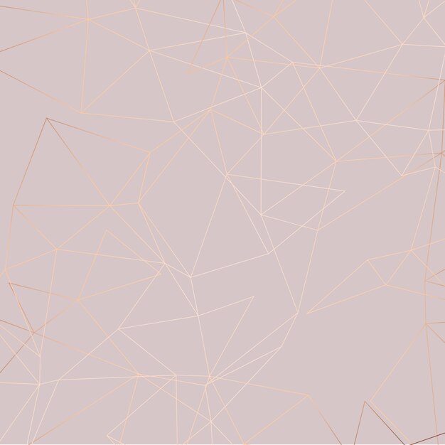Fundo de baixo poli rosa ouro