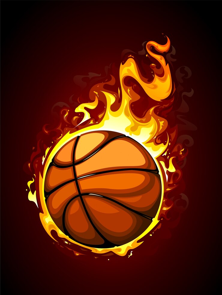 Vetor grátis fundo de basquete desenhado à mão