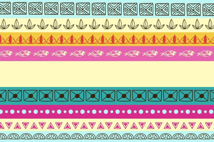 Vetor grátis fundo de boho desenhado à mão