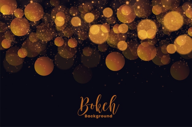 Fundo de bokeh atraente férias em efeito de luz dourada