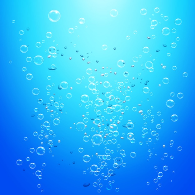 Fundo de bolhas de água