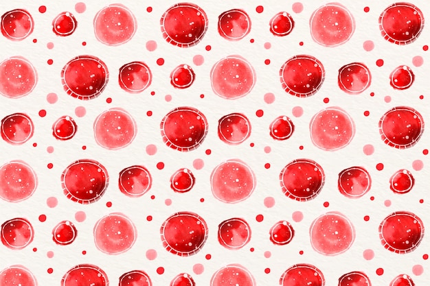 Fundo de bolinhas vermelhas em aquarela