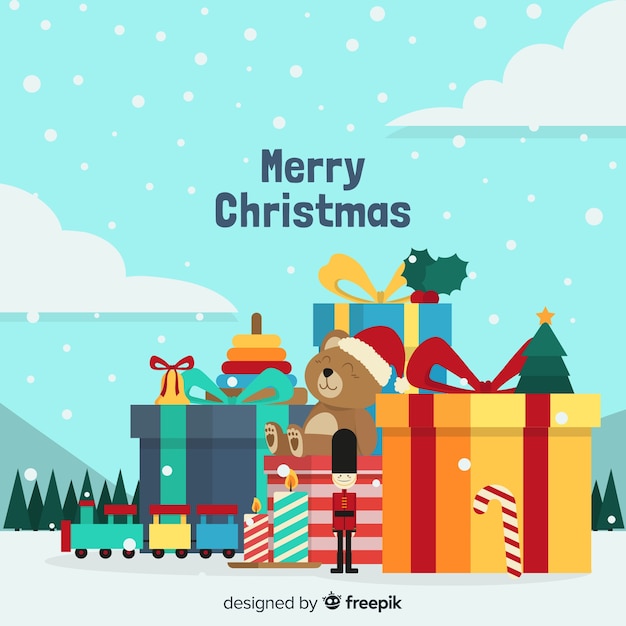 Fundo de brinquedo de Natal