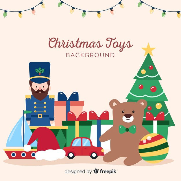 Fundo de brinquedos de Natal