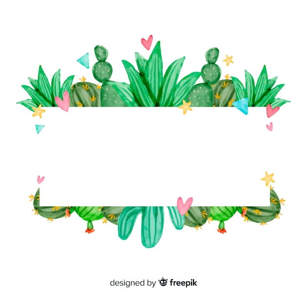 3 Quadros Decoração Cactos Natureza Desenhos Molduras