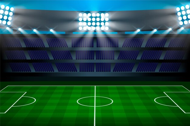 Fundo de campo de futebol em gradiente