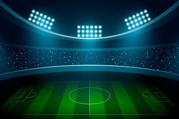 Fundo de campo de futebol em gradiente
