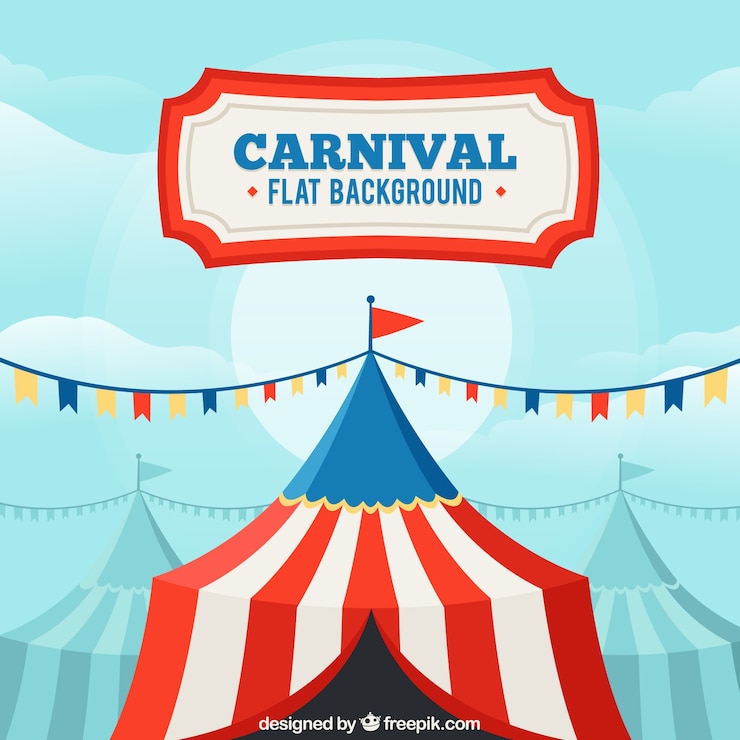 Vetor grátis fundo de carnaval plano