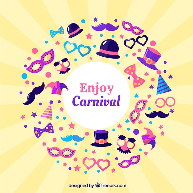 Fundo de carnaval plano