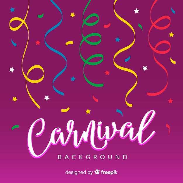 Vetor grátis fundo de carnaval