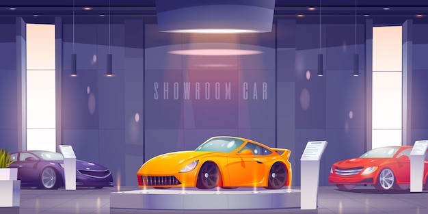 Fundo de carro ilustrado criativo