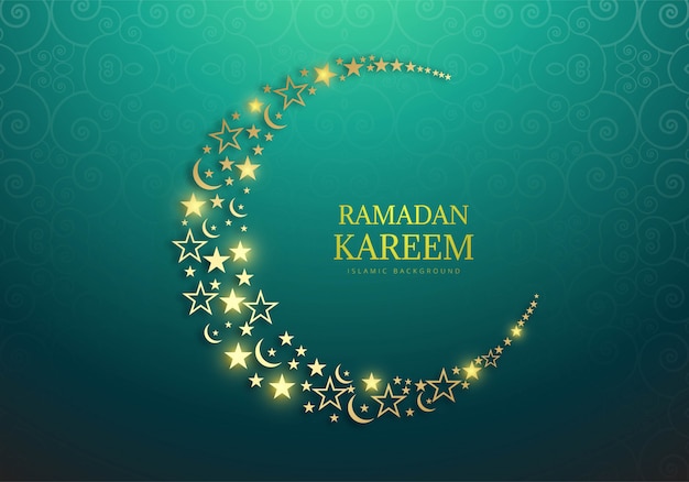 Vetor grátis fundo de cartão religioso decorativo ramadan kareem