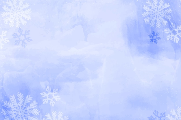 Vetor grátis fundo de celebração de temporada de inverno em aquarela