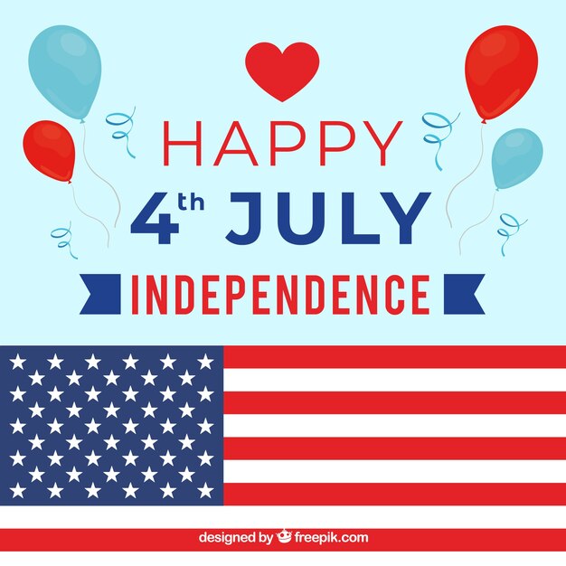 Fundo de celebração do dia da independência de Estados Unidos