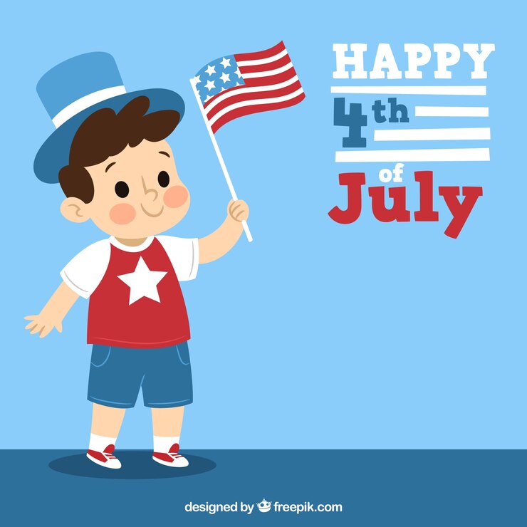 Vetor grátis fundo de celebração do dia da independência de estados unidos