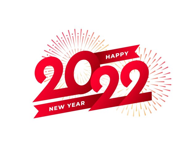 Fundo de celebração moderno de feliz ano novo de 2022